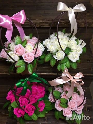 Букет роз в сумочке