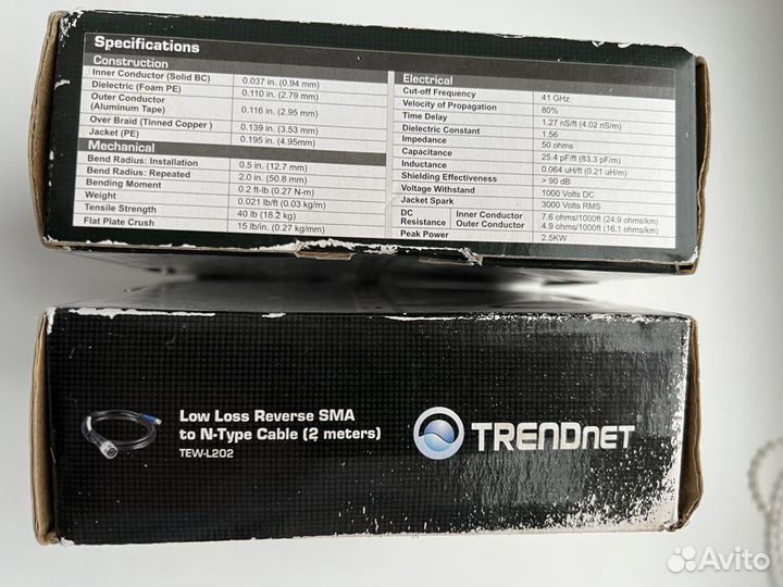 Кабель антенный Wi-Fi удлинитtew-L202SMA-N-type,2м