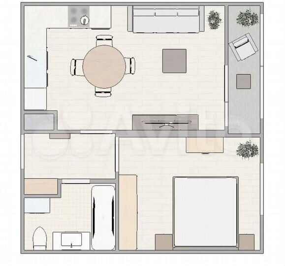 2-к. квартира, 41 м², 4/8 эт.