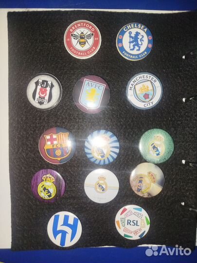 Значки футбольные