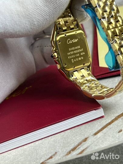 Часы Carthier Panthere лимонное золото 18К