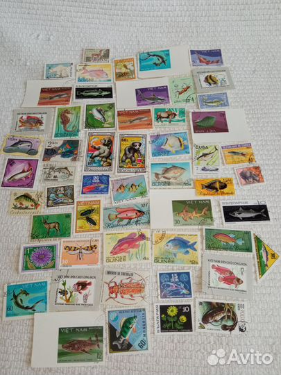 Марки фауна и флора 441 шт