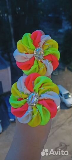 Бантики ручной работы, резинки