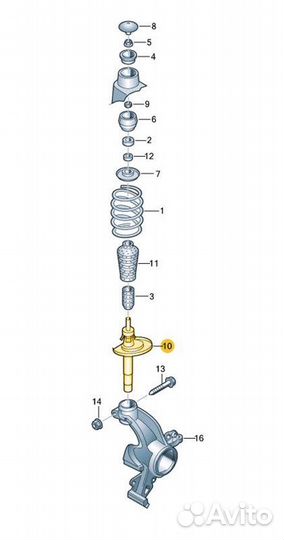 Амортизатор передний Volkswagen Polo cwva 2020