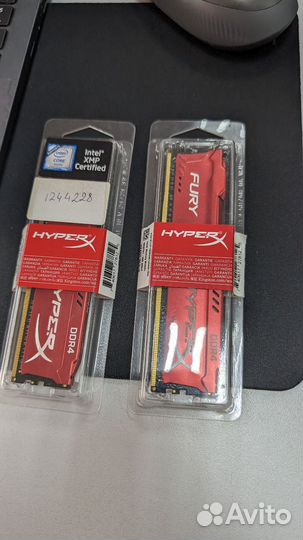 Оперативная память Kingston HyperX Fury DDR4 32гб