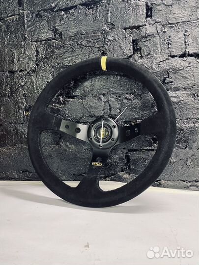Спортивный руль OMP Corsica замшевый с выносом