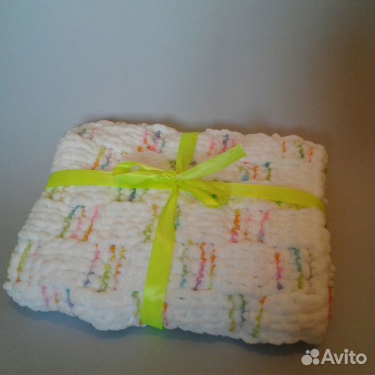 Плюшевый плед для новорожденного