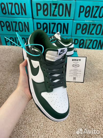 Nike Dunk Low Retro Varsity Green Зеленые Оригинал