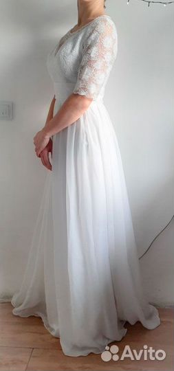 Свадебное платье 42 44 новое