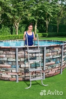 56966 Bestway Каркасный бассейн 488х122. 19480л