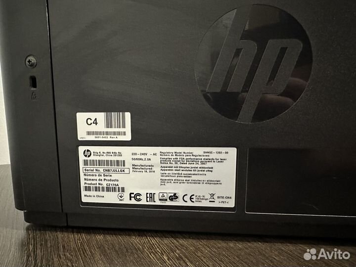 Мфу HP LaserJet M125r б/у лазерный