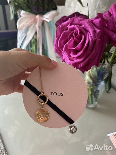 Цепочка с подвеской Tous оригинал