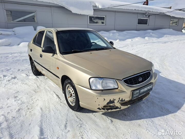 Hyundai Accent 1.5 МТ, 2004, 377 662 км