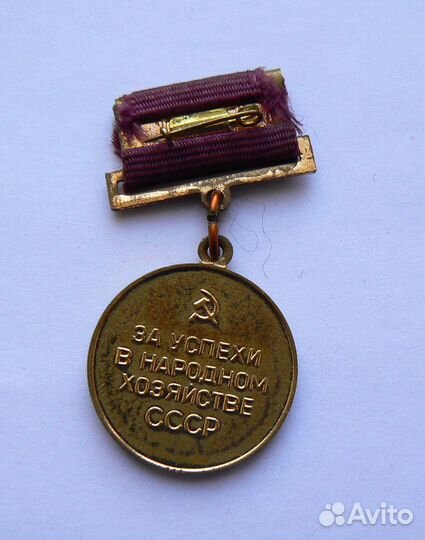 Медаль ВДНХ. За успехи в народном хозяйстве СССР