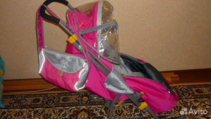 Санки Ника 4 розовые