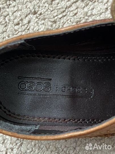 Лоферы женские ASOS, натур кожа, 36 размер