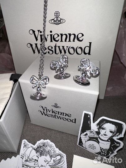 Цепочка с подвеской серьги Vivienne Westwood Nana