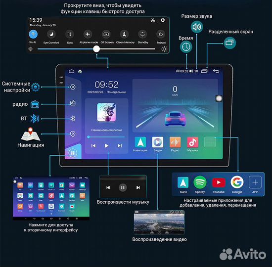 Магнитола Haval F7 F7X 2019-2020 Mekede M800S 2k 8+256G+carplay