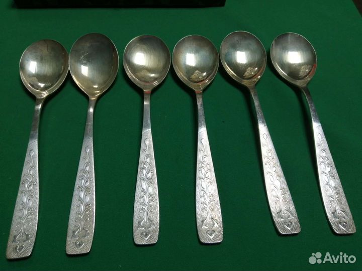 Ложки мельхиоровые, серебрение СССР