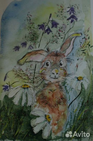 Рисунки акварель