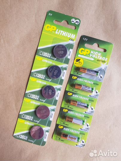 Батарейки литиевые и щелочные MN27,сr2032, GP