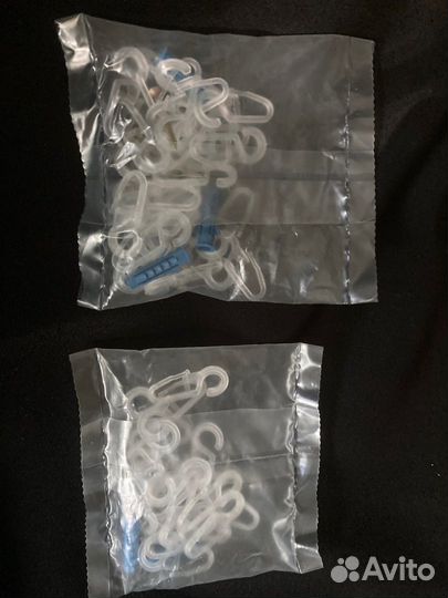 Крючки для штор в наборе по 20, 30 шт