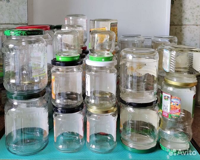 Стеклянные банки 0.5л 0.750л 0.320л Разные 50шт