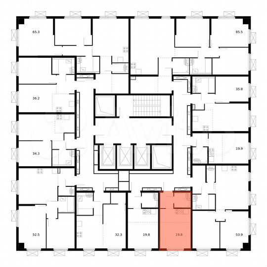 Квартира-студия, 19,8 м², 11/23 эт.