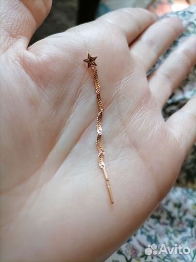 Серьга протяжка