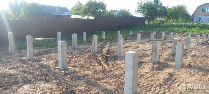 Фундамент на жб сваях под ключ / Жб сваи