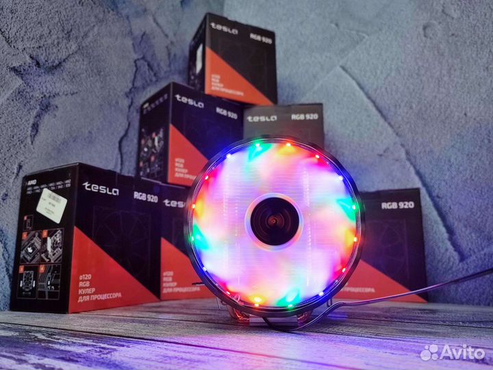 Башенный кулер с подсветкой