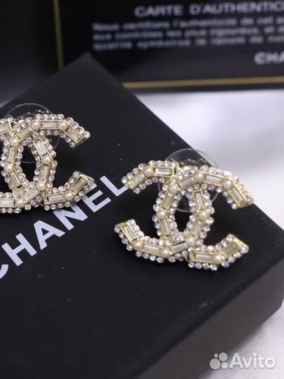 Серьги Chanel, шанель роскошные