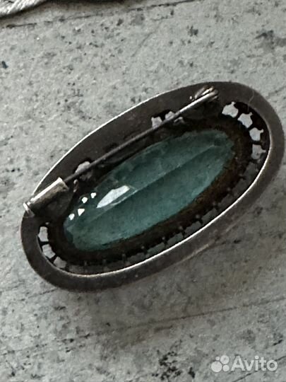 Брошь серебро 875 СССР