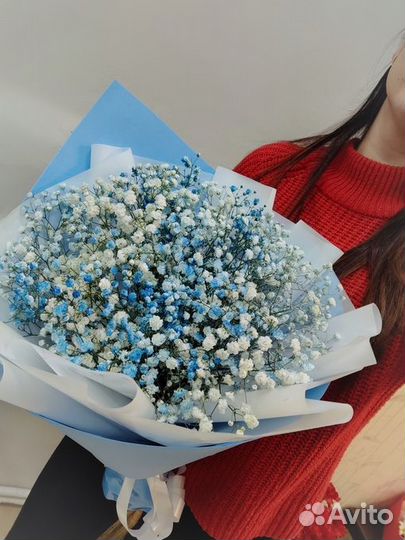 Радужная гипсофила доставка цветов