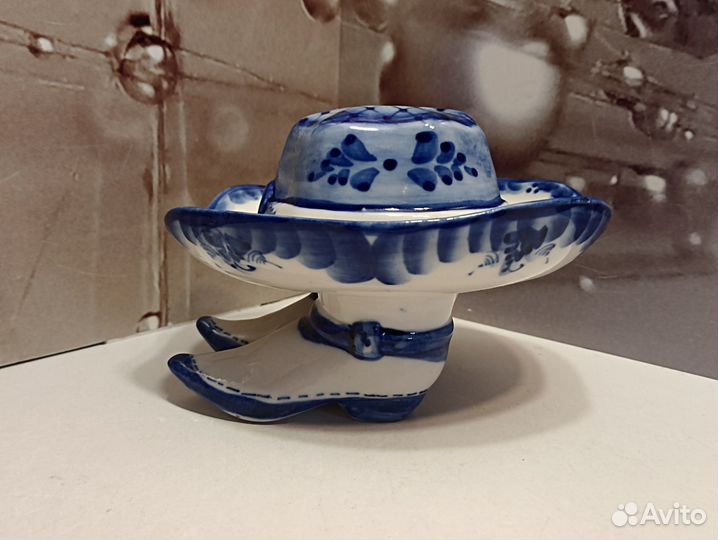 Пепельница, гжель