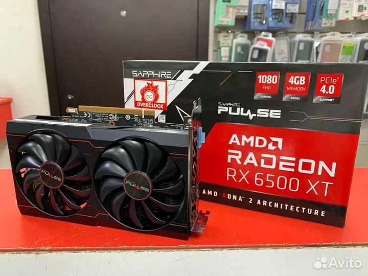 Видеокарта Sapphire pulse Radeon RX 6500 XT 4Gb