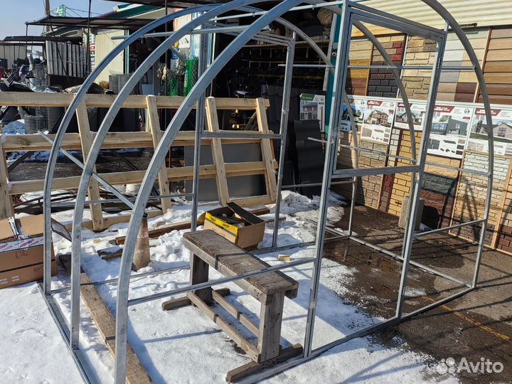 Теплицы Усиленные из оцинкованной трубы 20*40