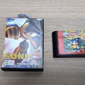 Sonic 3 картридж Sega md2