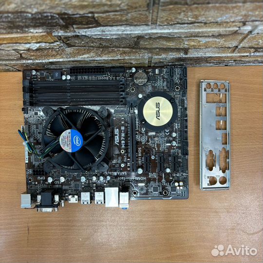 Комплект Asus H97M-E LGA 1150 + I3-4340 + Кулер