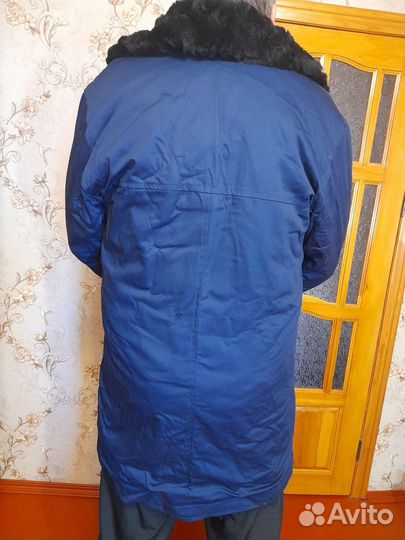 Тулуп -полупальто овчина р.56 спецодежда