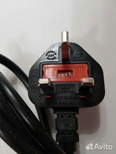 Кабель питания вилка BS 1363 UK