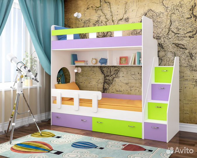 Двухъярусная кровать Юниор-1. Новая. Любые цвета