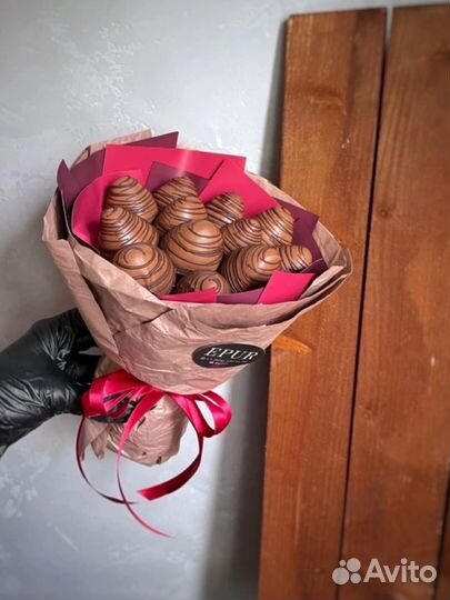 Клубника в шоколаде. Букеты и коробочки