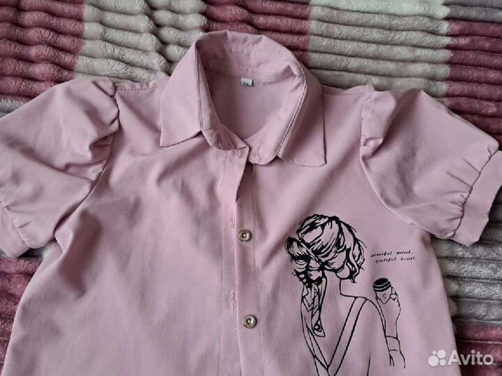 Рубашка для девочки 134
