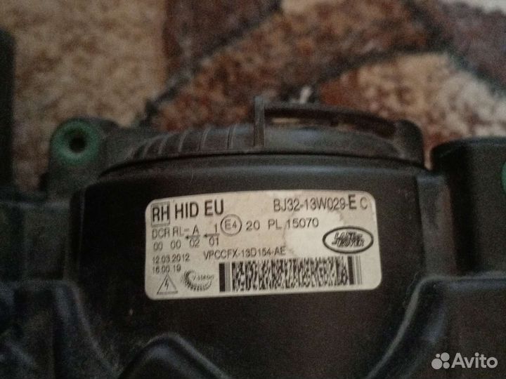 Range Rover evoque фара