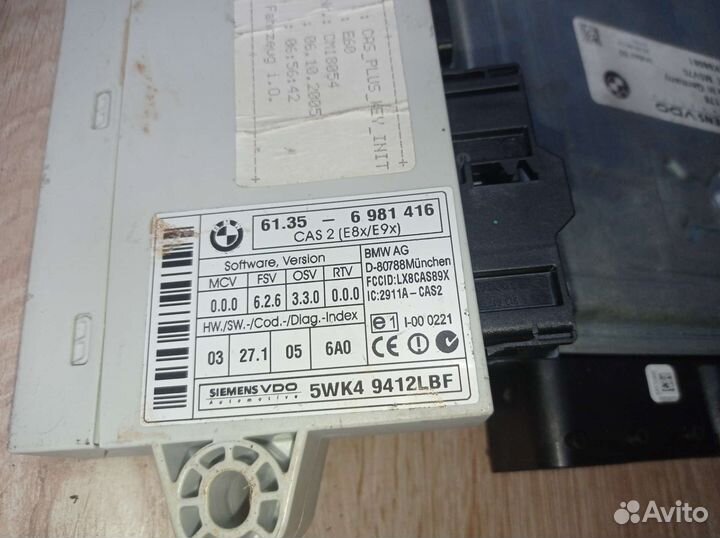 Эбу CAS и ключ на BMW 5 Е60 n52