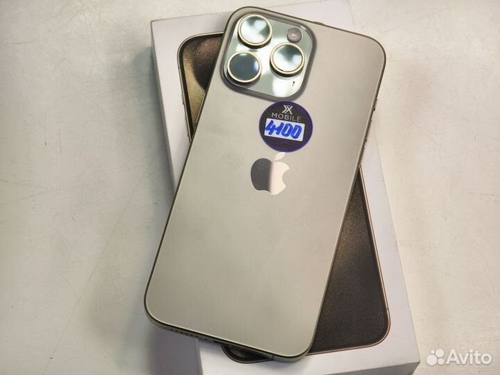 100% акб iPhone 15 Pro Max 256Gb Natural sim+esim