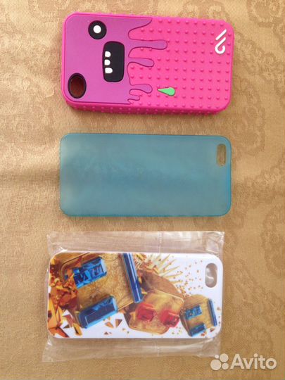 Чехлы 3 штуки для iPhone 5, 5s