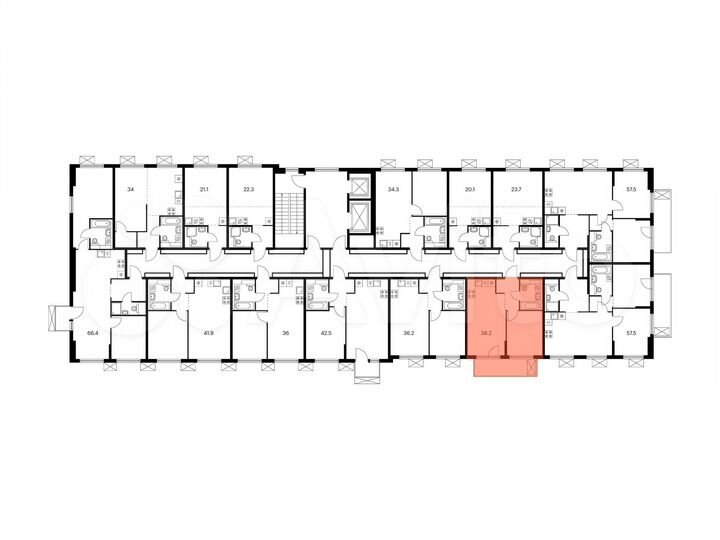 1-к. квартира, 38,2 м², 2/9 эт.