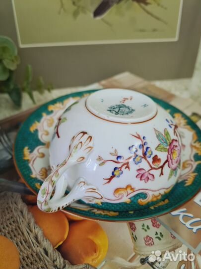 Старинная чашка с блюдцем. Франция